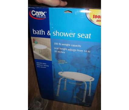 Carex Adjustable Bath & Shower Seat without Back