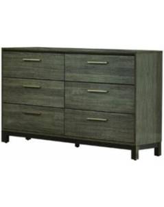50% OFF CLEARANCE - Grey Wood-Look 6-Drawer Dresser (97128)