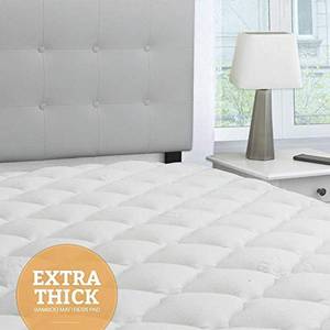 New paid $136 QUEEN ELUXURY BAMBOO EXTRA XtraPLUSH MATTRESS PAD TOPPER (spring