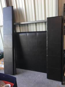 Black Sleigh Bed Set (EXIT 29 STORAGE)