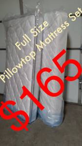 Full Size Pillowtop Mattress Set, BRAND NEW! (Denver)