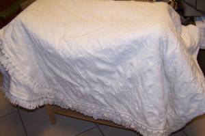 White Queen Size Bedspread