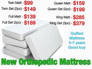 New Mattress / Orthopedic / Pillowtop / Jumbo / Beds / Platform____ (___NEW