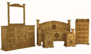 Solid Wood Rustic Style Bedroom Furniture (midwest city)