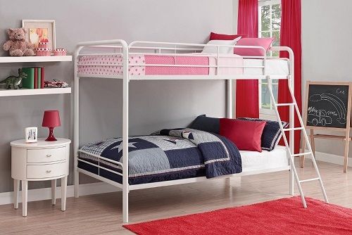 Bunk Beds Twin Over Twin Size Childs Bed Bedroom Furniture