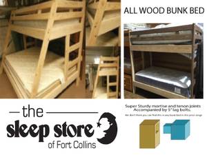 ALL WOOD BUNK BEDS ON SALE NOW!! (Ft. Collins)