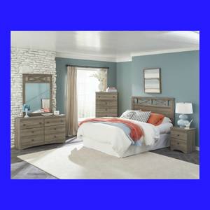 BRAND NEW MULBERRY Bedroom Set - New Dusty Gray Finish! (North Knox)
