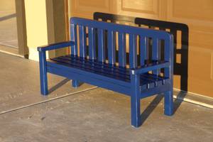 4 foot long kids bench / solid wood / great Christmas gift (Spring creek)