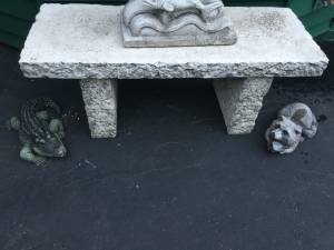 CONCRETE GARDEN BENCH Delivery available (DULUTH-WOODLAND)