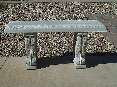 Concrete Straight Long Bench