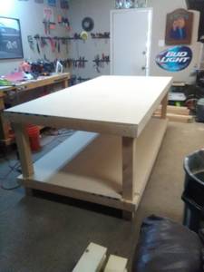 custom made 4'x8' work bench (charleston&durango)