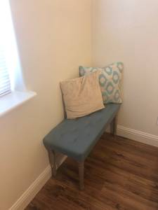 Bench - Cushioned with Pillows (Spring Creek)