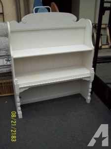 White bookcase, country style JUST IN - $90 (Amazing Finds, Redding)