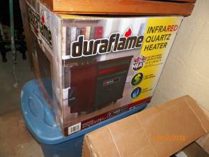 Duraflame 1500-Watt Infrared Quartz Cabinet Electric Space Heater (White