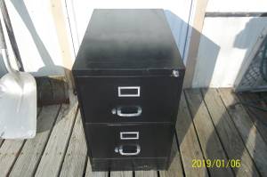 Two Drawer File Cabinet (12437 Pleasant Valley Rd.)