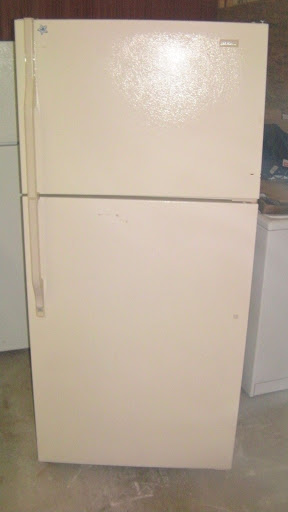 Admiral Beige Cabinet Top Mount Refrigerator W/ICE Maker
