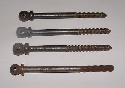 Four Antique Original French Steel Screws Armoires Wardrobes