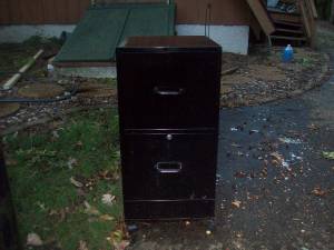 Filing Cabinet With Lock Key And Rolling Platform (Dousman)