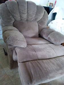 Recliner, Beige Fabric (Farmington)