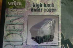3 Chair Cover Patio Furniture Green Vinyl High Back 33