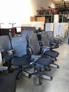 BLACK OFFICE CHAIRS by ALLSTEEL * can deliver