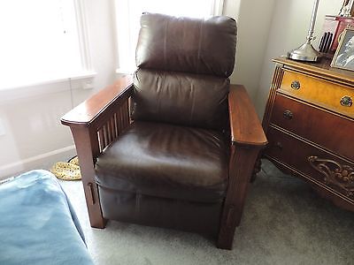 Recliner, mission style - used
