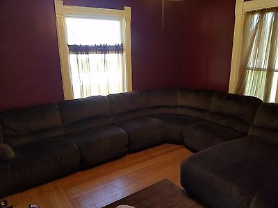 ashley sectional - recliner and chase