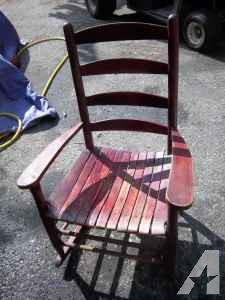wooden rocking chair - $50 (Waterville)