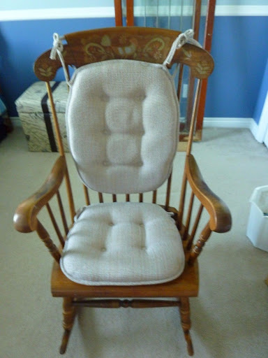 Solid Maple One Owner Rocking Chair with Pad~Excellent