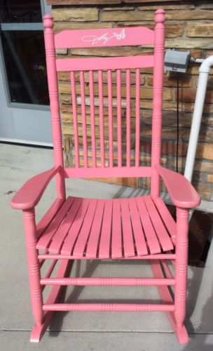 Cracker Barrel Dolly Parton Pink Rocking Chair Rocker