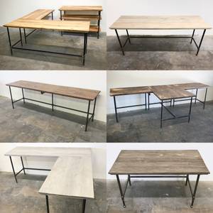 Custom Desk Modern Industrial Design Farmhouse Rustic Office Furnitue (East