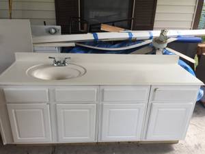 bathroom vanity with sink and faucet (Galveston)