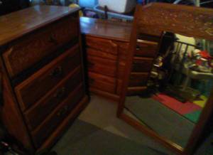Dresser with mirror and chest (Mobile)