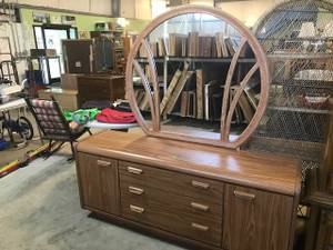 Dresser with mirror