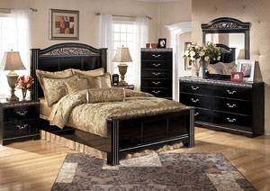 Ashley B104 Queen Bed w Dresser & Mirror (Delivery and Financing)