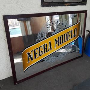 Negra Modelo Beer Cerveza Bar Man Cave Pub Mirror (West Side)