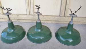 Vintage Gas Station Lamps - Industrial Lamps - Vintage Light Fixtures