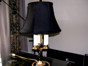 Vintage Brass Bouillotte Lamp** (West Chester Pa.)