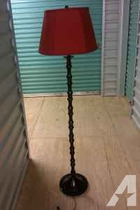 RED AND BLACK TARGET LAMP - $20 (21st and Church)