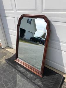 Wooden Framed Mirror with Beveled Glass (Archer Lodge)