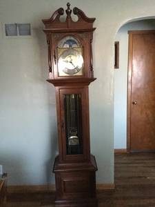 Emperor's Providence Grandfather Clock Solid Cherry (Trenton Nebraska)