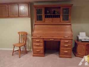Oak Rolltop Desk/Credenza,Oak China Cabinet,Bedroom Suite,More (Grove,OK )