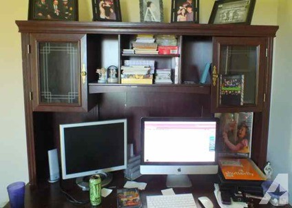 $300 OBO Large Credenza with Hutch and Lateral File