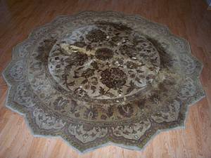 Large handcrafted in India area rug (Brainerd)