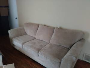 Beige couch & big chair (Whitehaven)