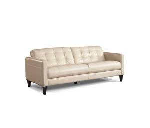 Milan Brown or Cream Leather Sofa Reg $1899. Outlet