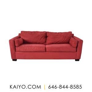 Bloomingdale's Red Two-Cushion Convertible Sofa (Was 2500) (TriBeCa)