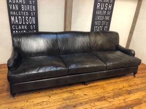 Restoration Hardware Barclay Leather Sofa (Delivery Possible) (Pewaukee)