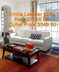 Emilia Leather Sofa Natuzzi Reg. $1399.00 - Outlet $549.00 WOW (Leicester)