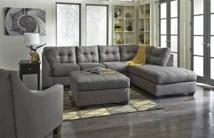 Beautiful Brand New Charcoal Grey Sectional Sofa (Denver)